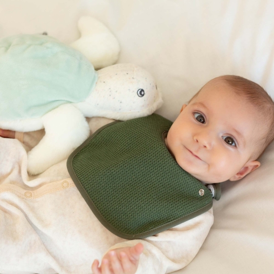 ZJCHAO bavoir bébé 3 pièces / ensemble bavoirs en coton tricoté bavoir  écharpe douce pour nouveau-né enfants renard