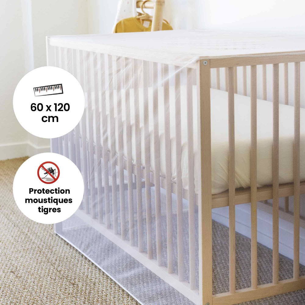 Trois Kilos Sept Mosquito net for baby bed 60 120cm