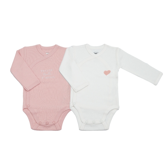 Set of 2 long-sleeved baby...