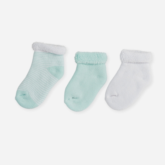 Set of 3 pairs of blue socks